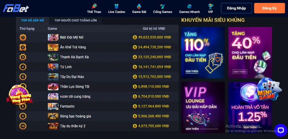 Slots Jackpot Lũy Tiến